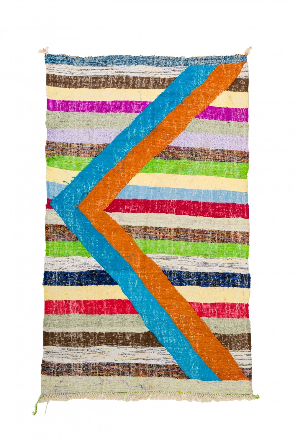 Tappeto Berberi Dal Marocco Boucherouite 125 x 215 cm