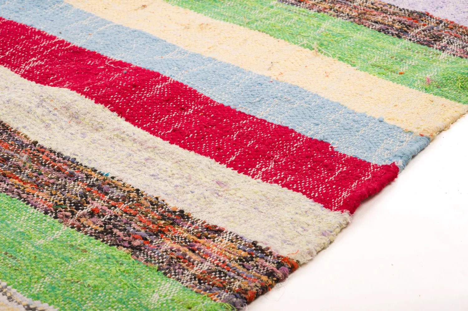 Tappeto Berberi Dal Marocco Boucherouite 125 x 215 cm