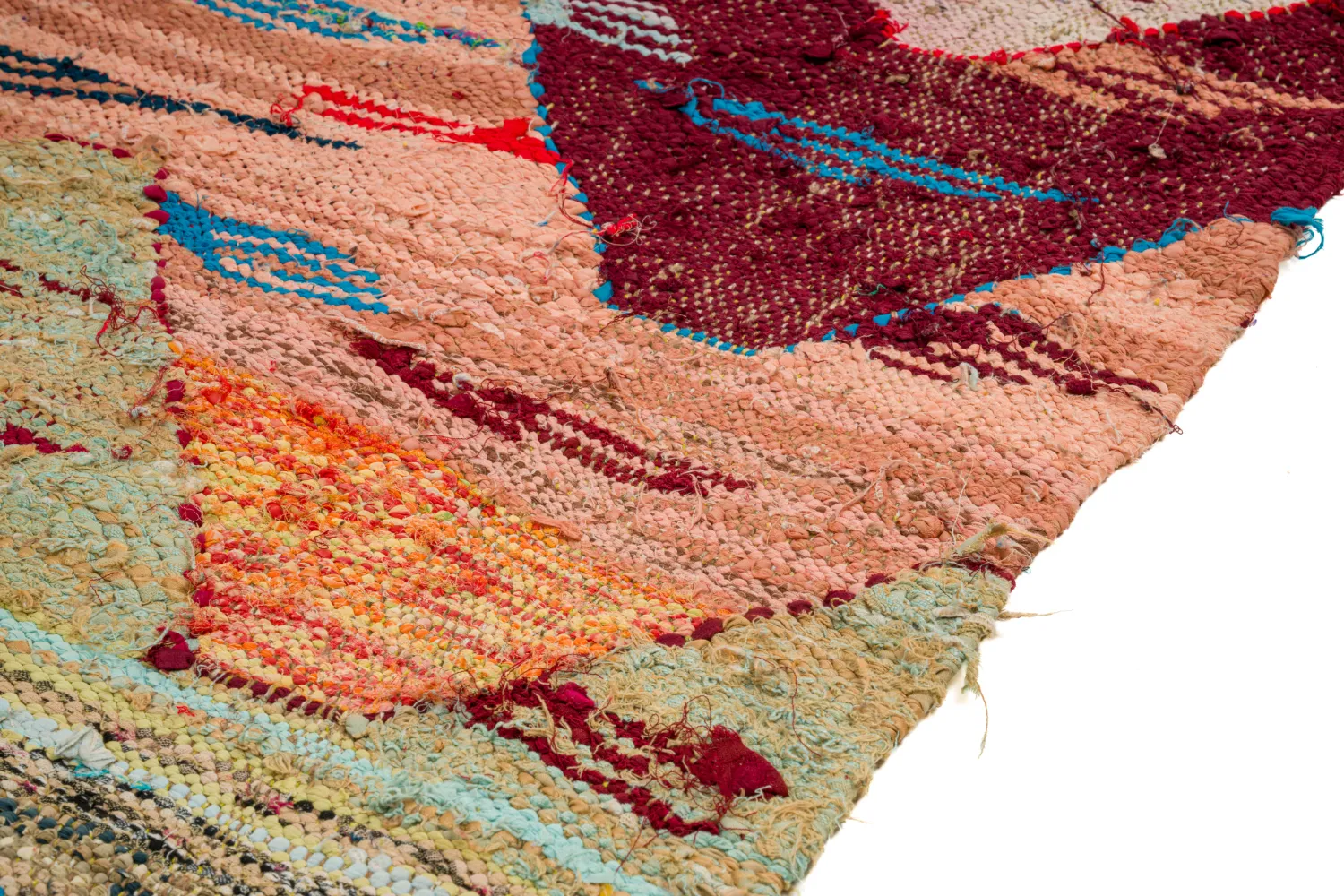 Tappeto Berberi Dal Marocco Boucherouite 160 x 295 cm