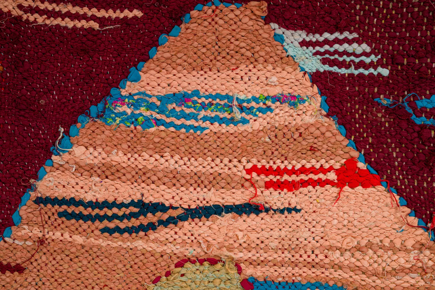 Tappeto Berberi Dal Marocco Boucherouite 160 x 295 cm