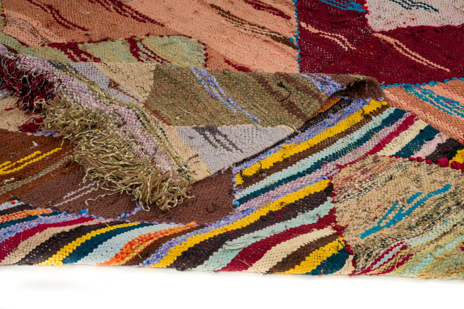 Tappeto Berberi Dal Marocco Boucherouite 160 x 295 cm