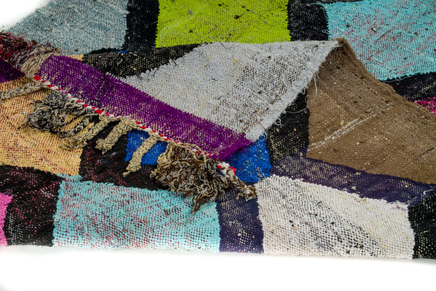 Tappeto Berberi Dal Marocco Boucherouite 135 x 230 cm