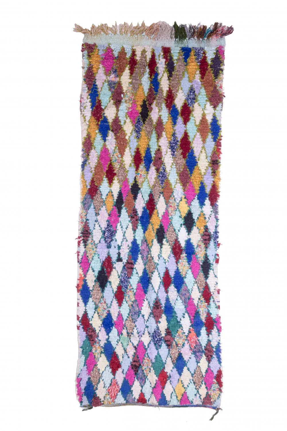 Tappeto Berberi Dal Marocco Boucherouite 280 x 105 cm