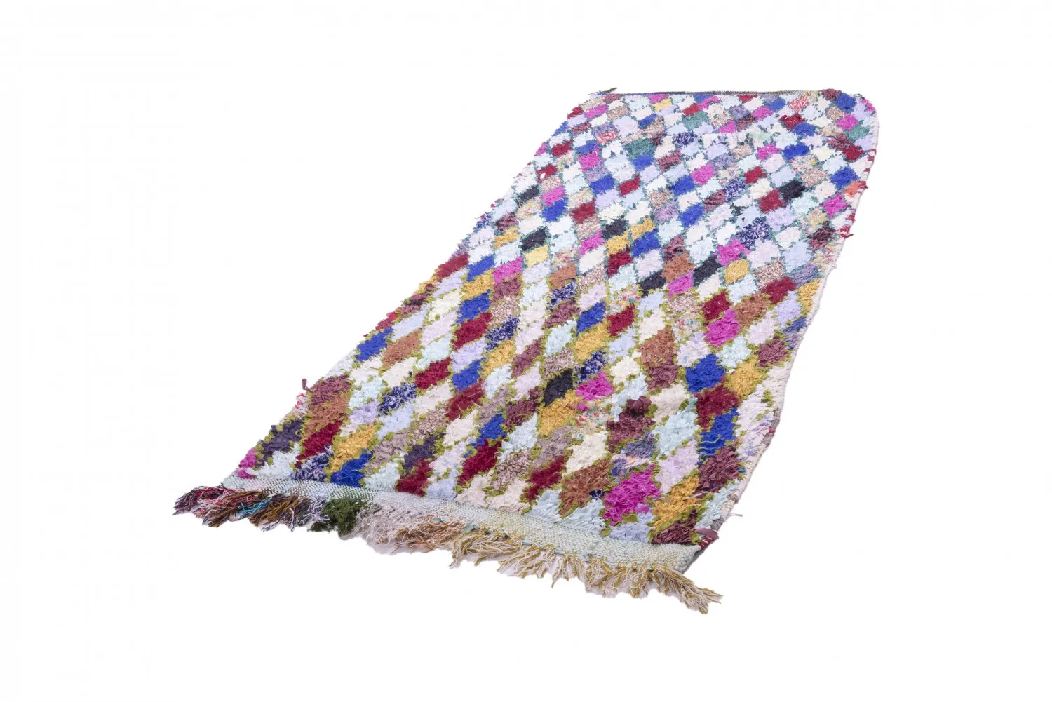Tappeto Berberi Dal Marocco Boucherouite 280 x 105 cm