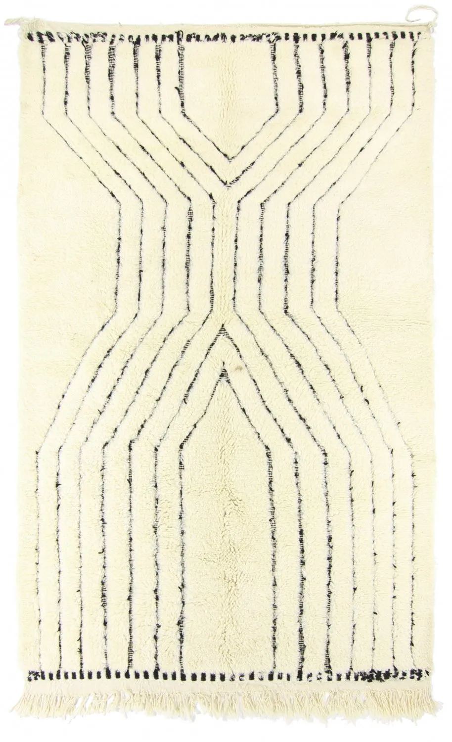 Tappeto Kilim In Stile Berbero Del Marocco Beni Ourain 282 x 172 cm