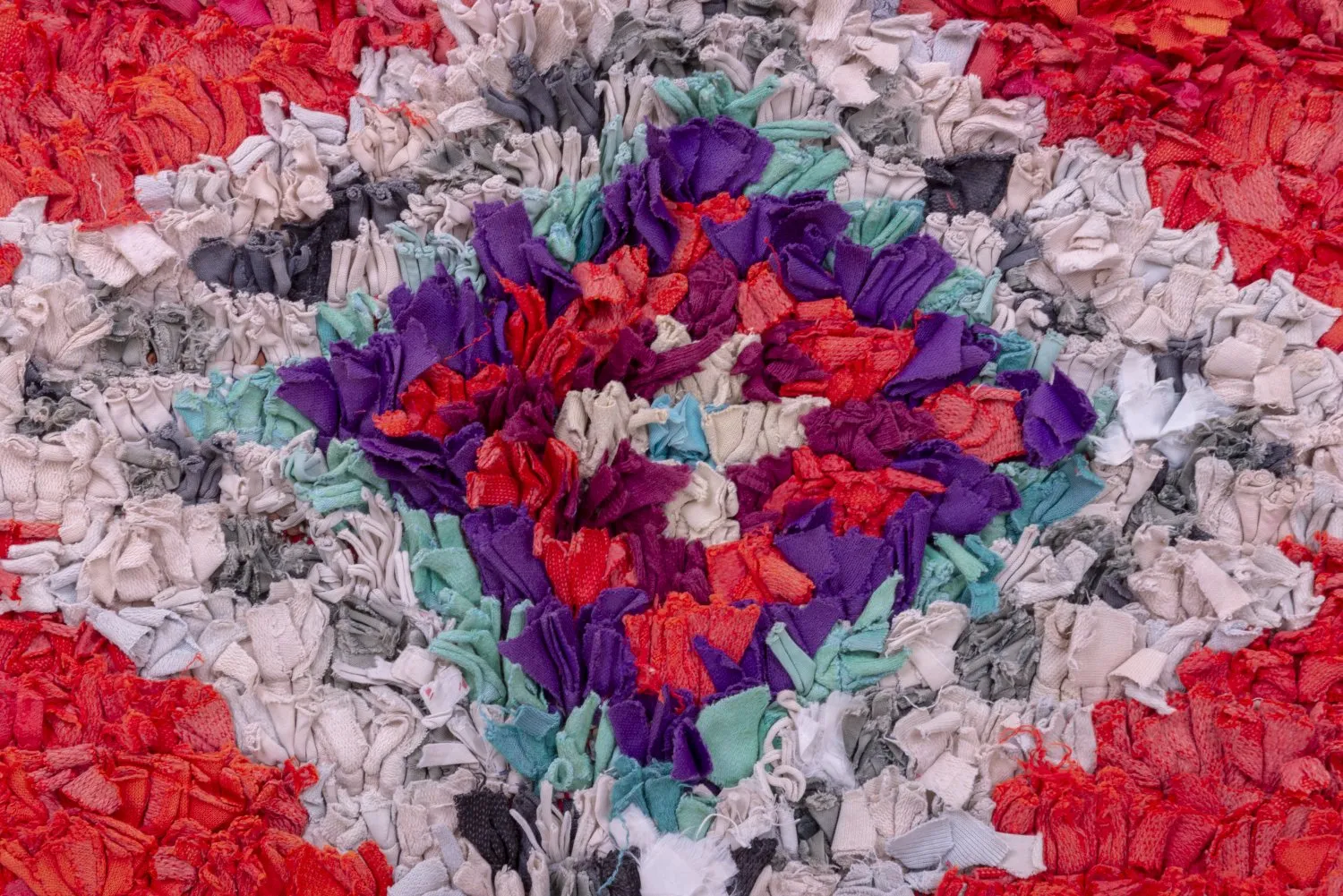 Tappeto Berberi Dal Marocco Boucherouite 220 x 125 cm