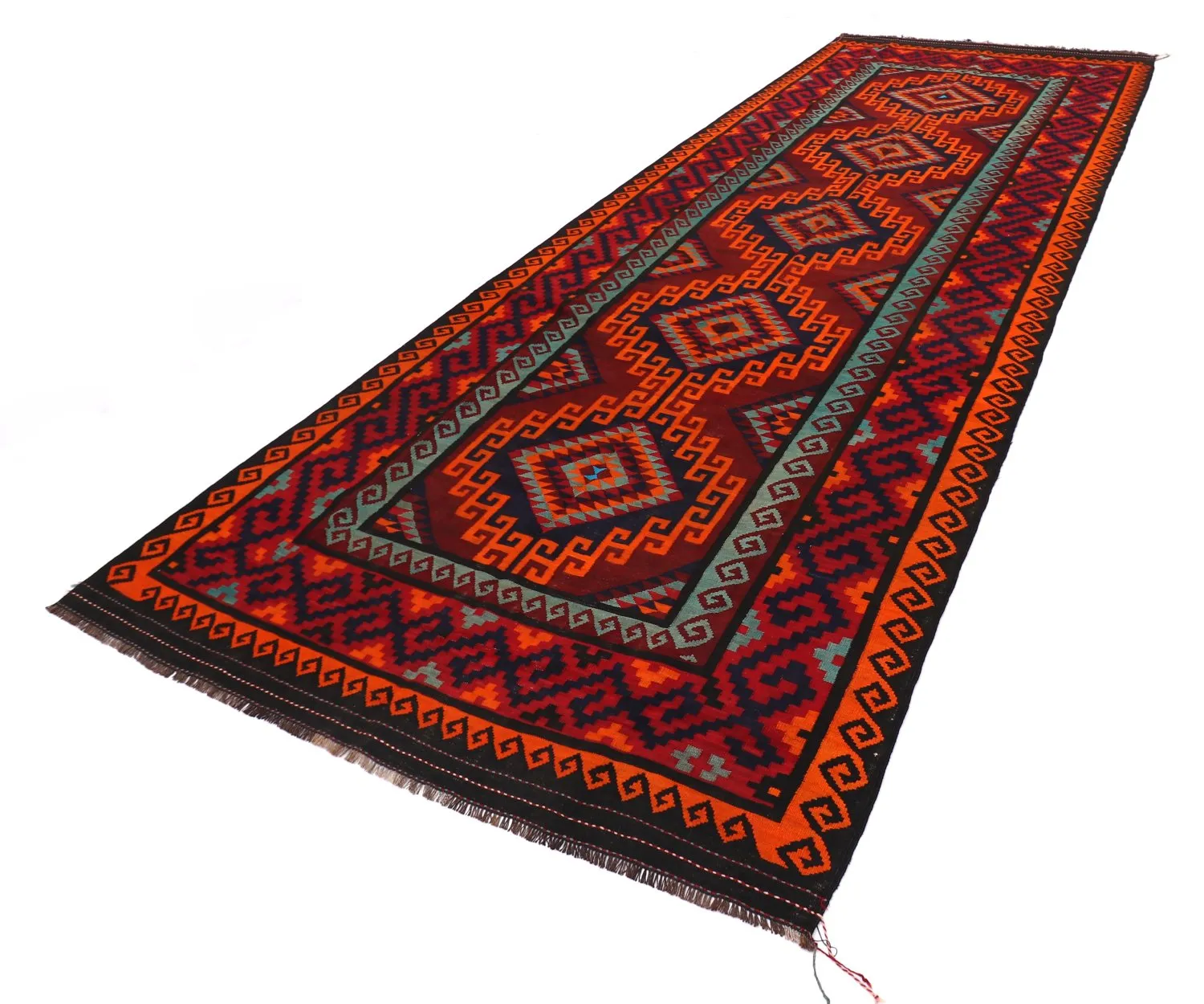 Tappeto kilim orientale 424 x 175 cm