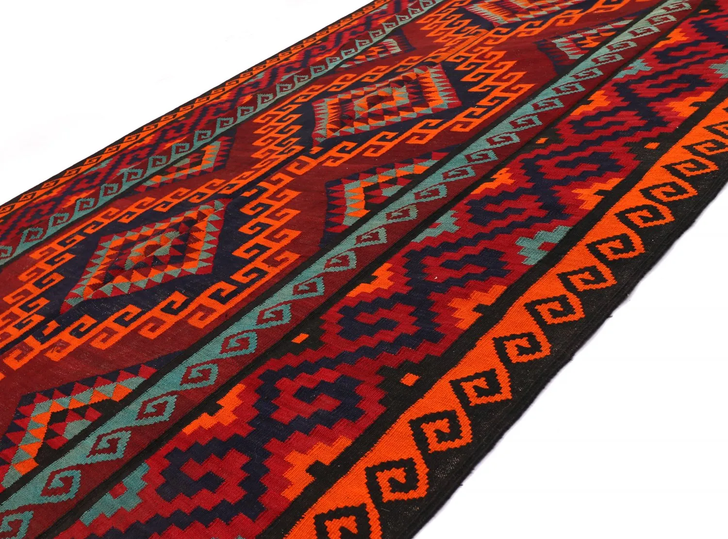 Tappeto kilim orientale 424 x 175 cm