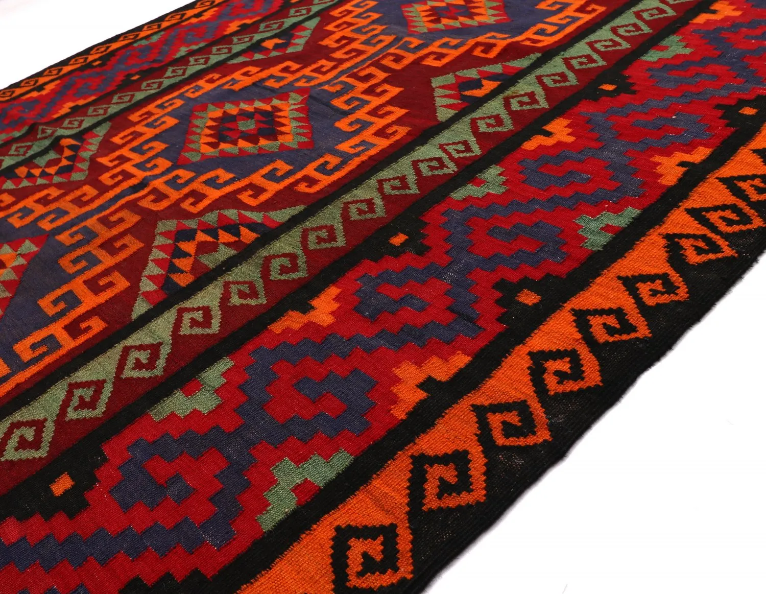 Tappeto kilim orientale 401 x 161 cm