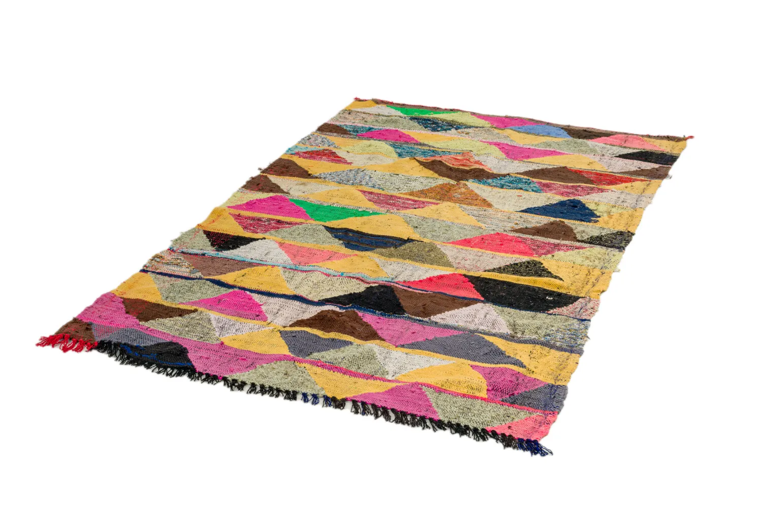 Tappeto Berberi Dal Marocco Boucherouite 140 x 230 cm