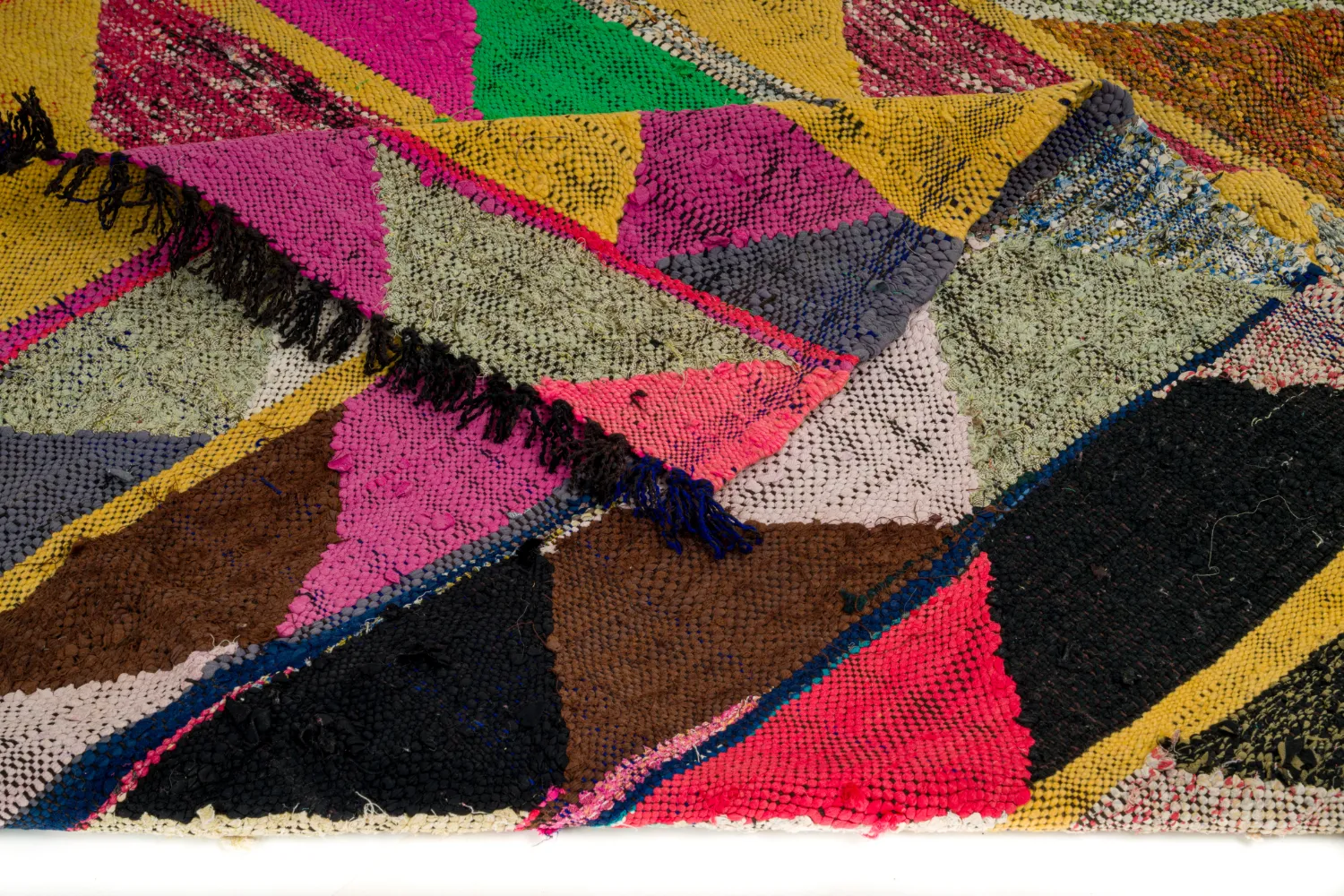 Tappeto Berberi Dal Marocco Boucherouite 140 x 230 cm
