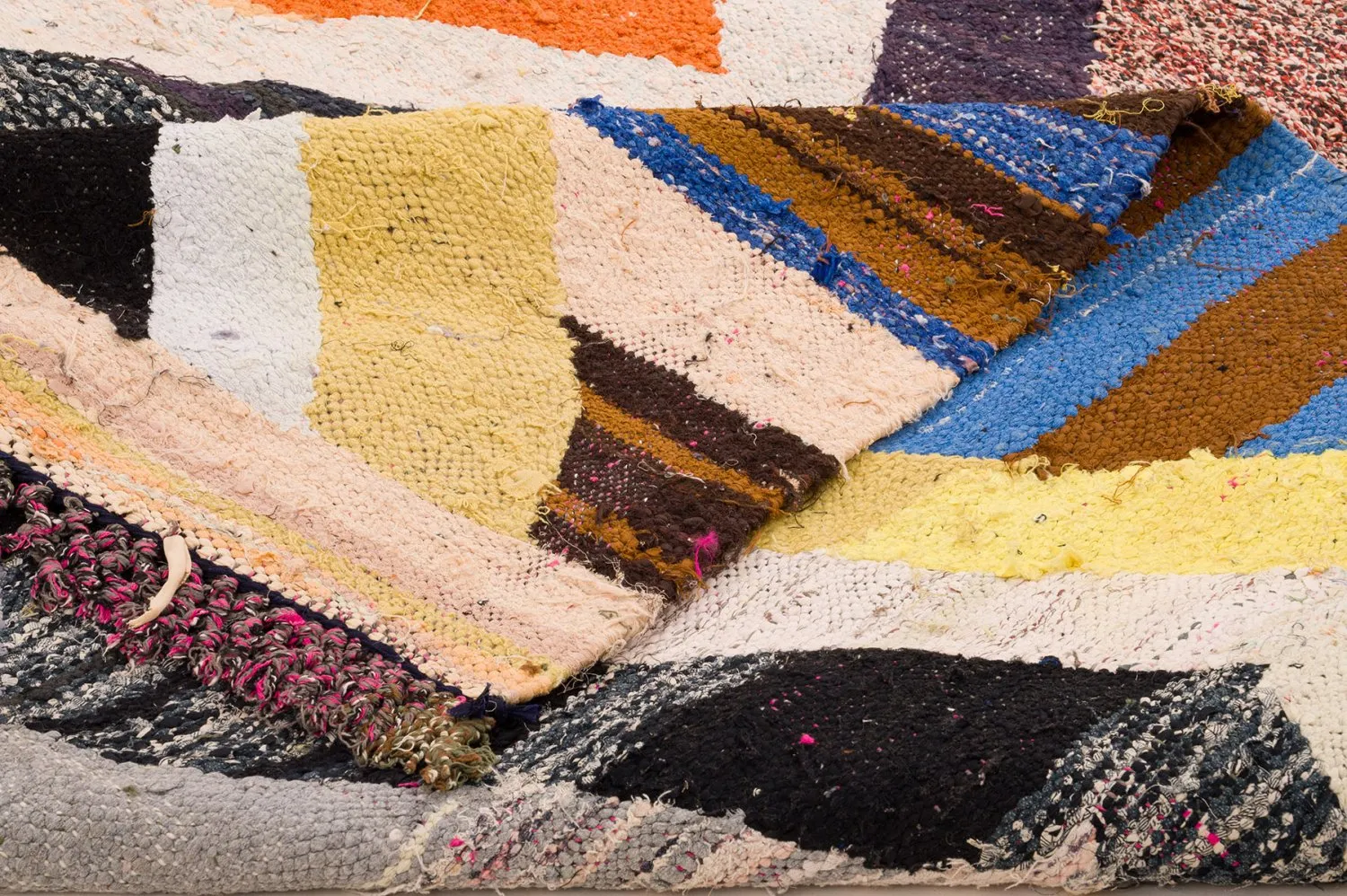 Tappeto Berberi Dal Marocco Boucherouite 155 x 275 cm