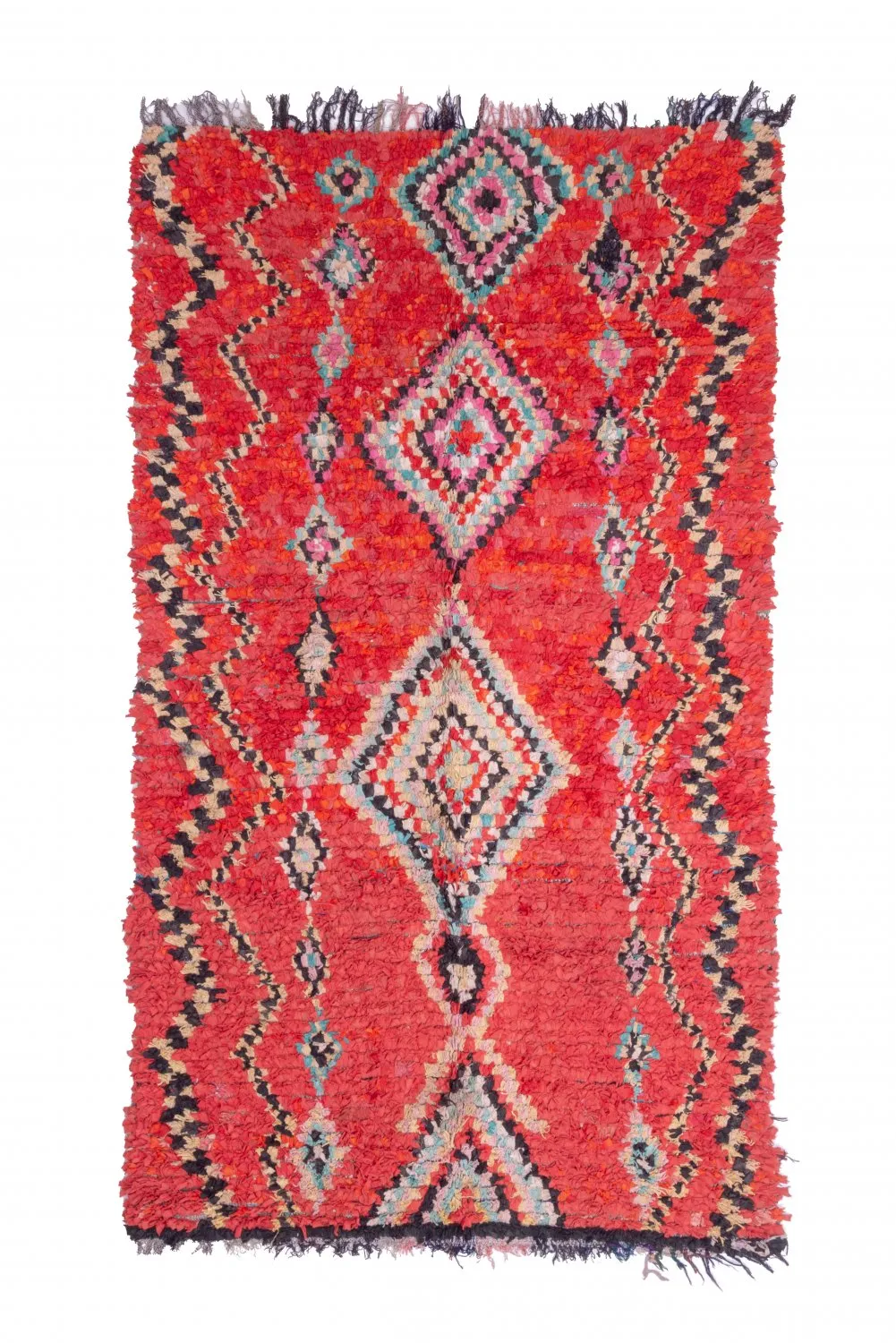 Tappeto Berberi Dal Marocco Boucherouite 265 x 150 cm