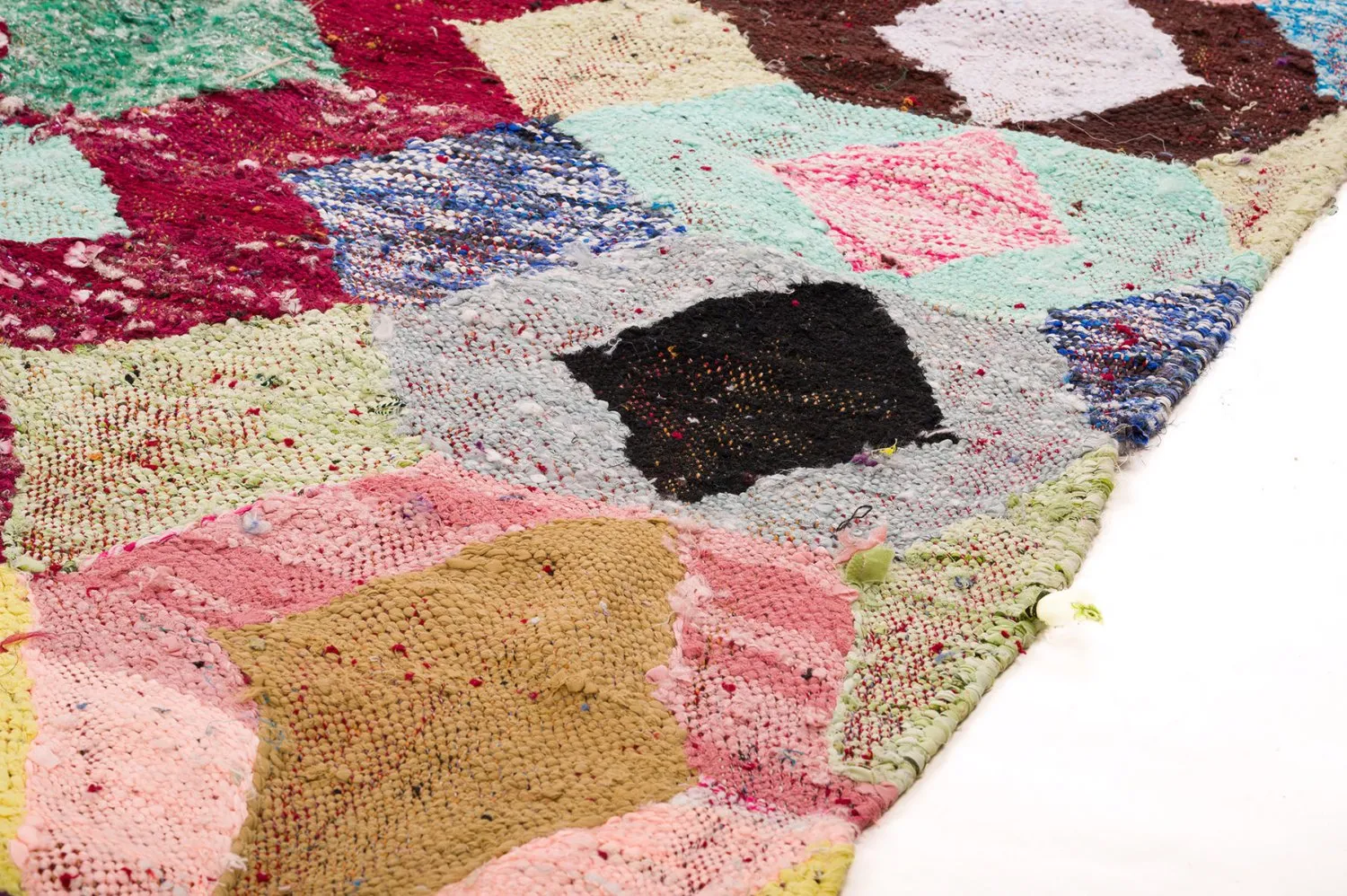 Tappeto Berberi Dal Marocco Boucherouite 150 x 255 cm
