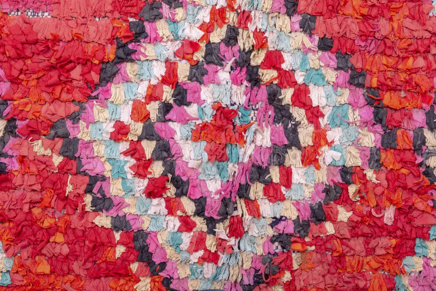 Tappeto Berberi Dal Marocco Boucherouite 265 x 150 cm