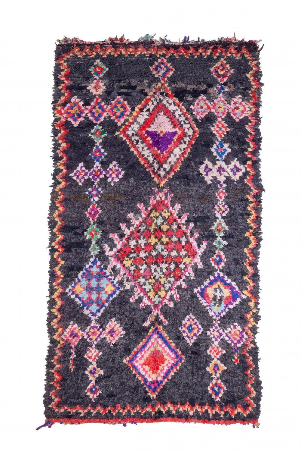Tappeto Berberi Dal Marocco Boucherouite 265 x 165 cm