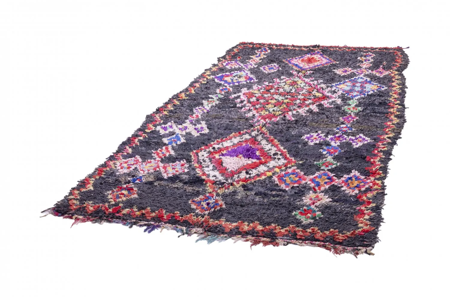 Tappeto Berberi Dal Marocco Boucherouite 265 x 165 cm