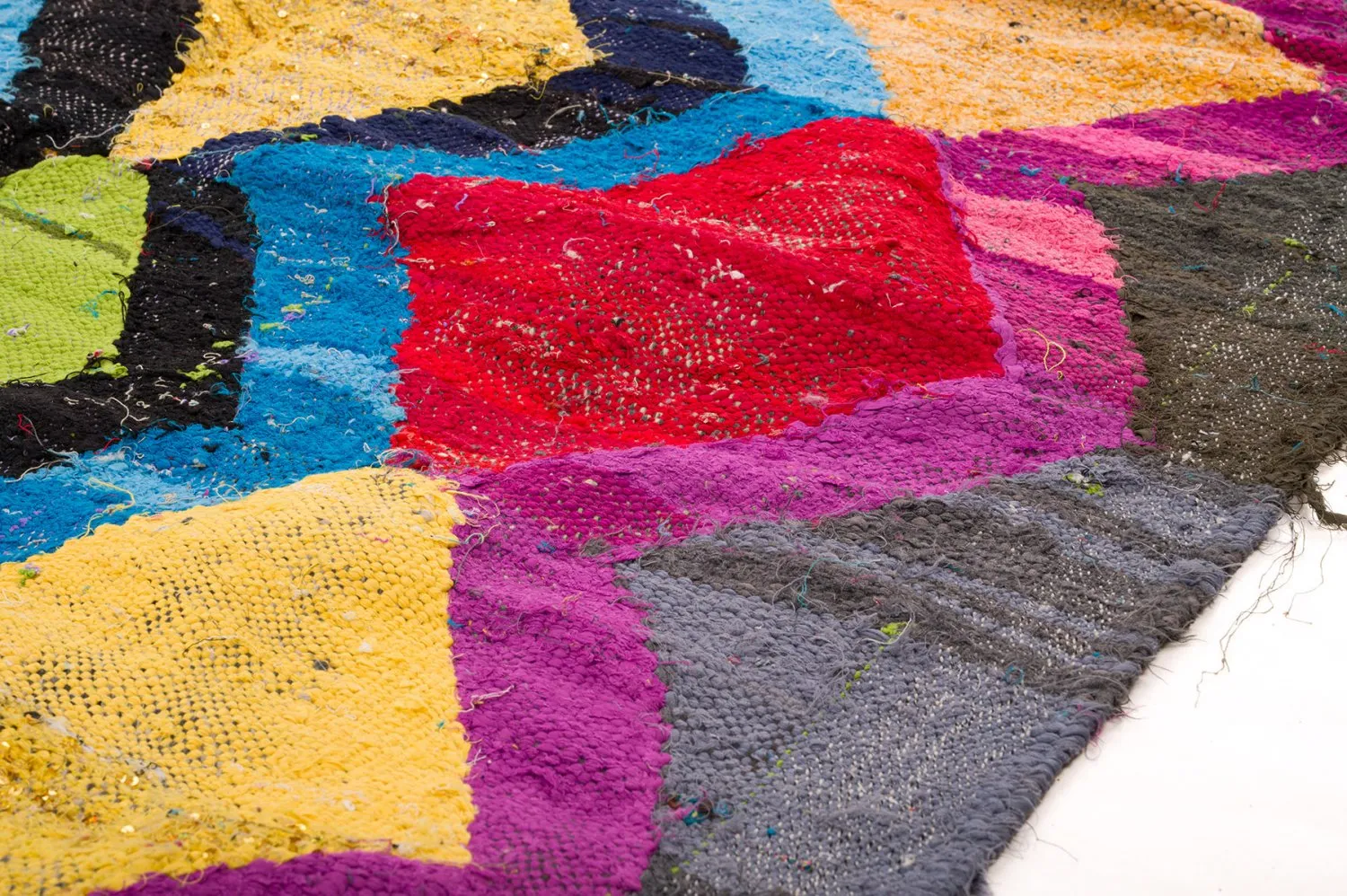 Tappeto Berberi Dal Marocco Boucherouite 140 x 275 cm