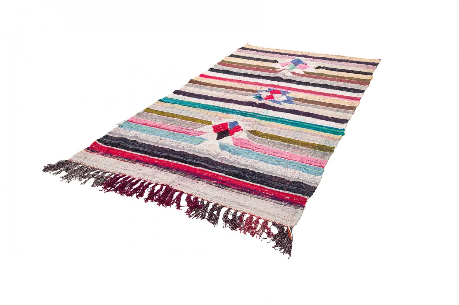 Tappeto Berberi Dal Marocco Boucherouite 145 x 295 cm