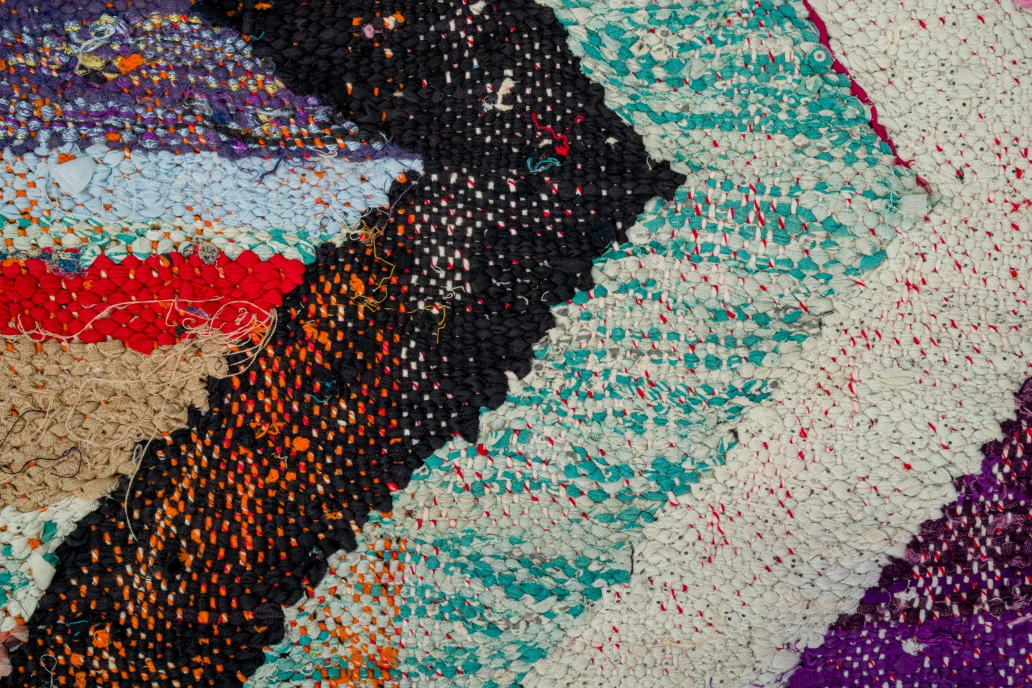 Tappeto Berberi Dal Marocco Boucherouite 130 x 235 cm
