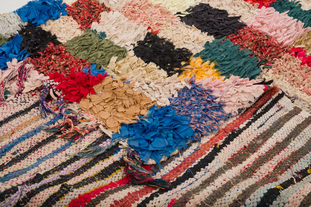 Tappeto Berberi Dal Marocco Boucherouite 280 x 155 cm