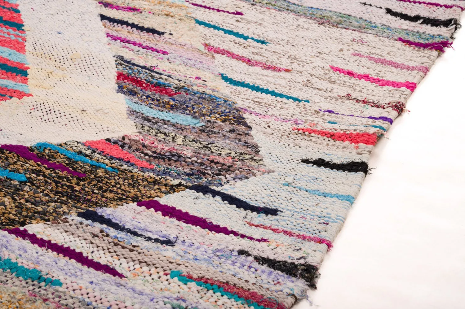 Tappeto Berberi Dal Marocco Boucherouite 145 x 310 cm