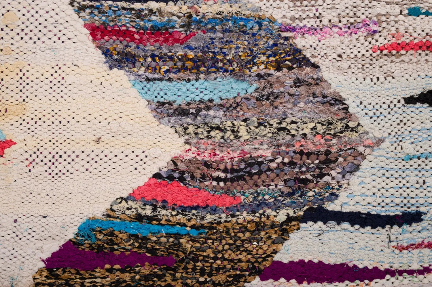 Tappeto Berberi Dal Marocco Boucherouite 145 x 310 cm