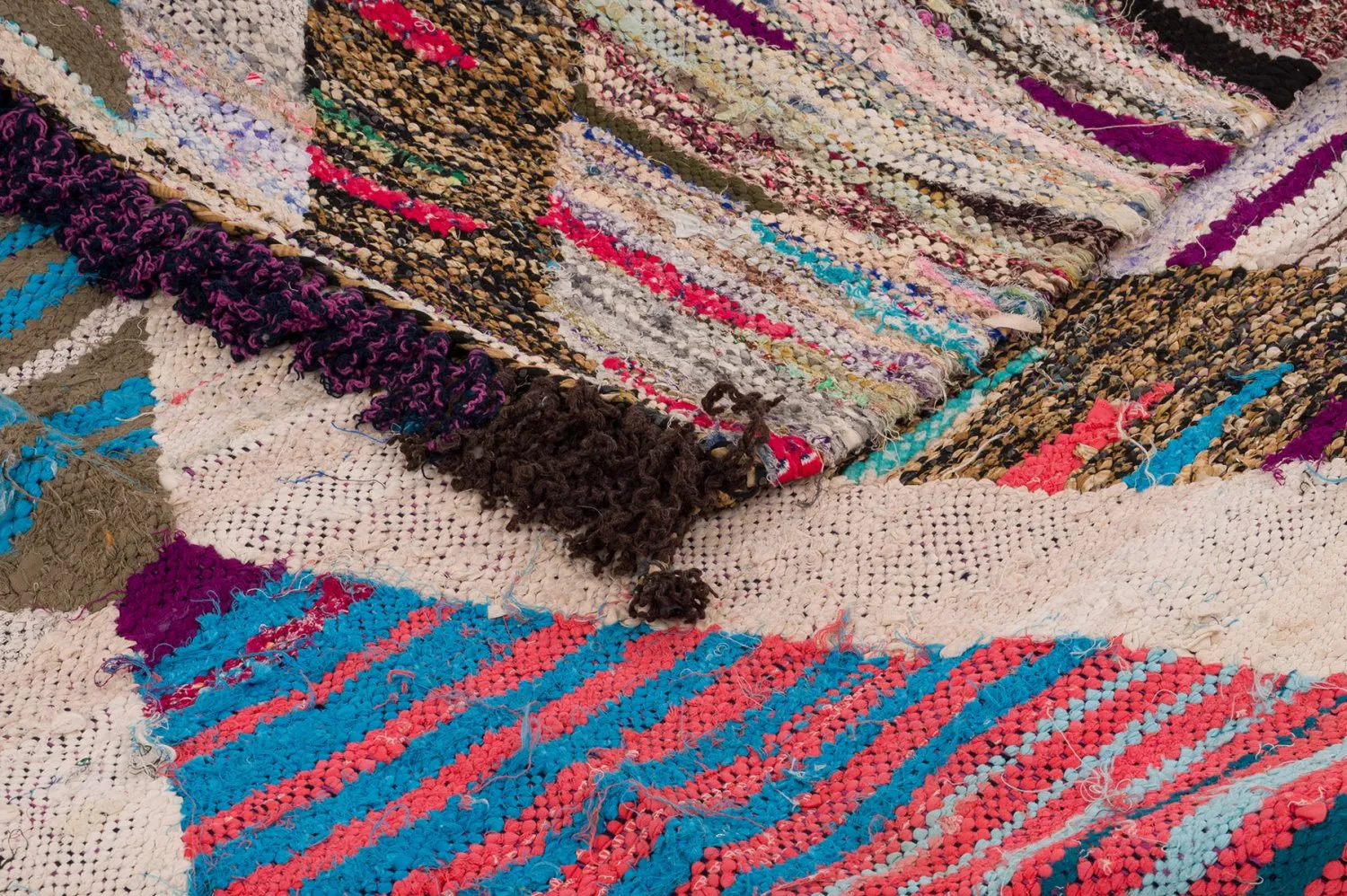 Tappeto Berberi Dal Marocco Boucherouite 145 x 310 cm