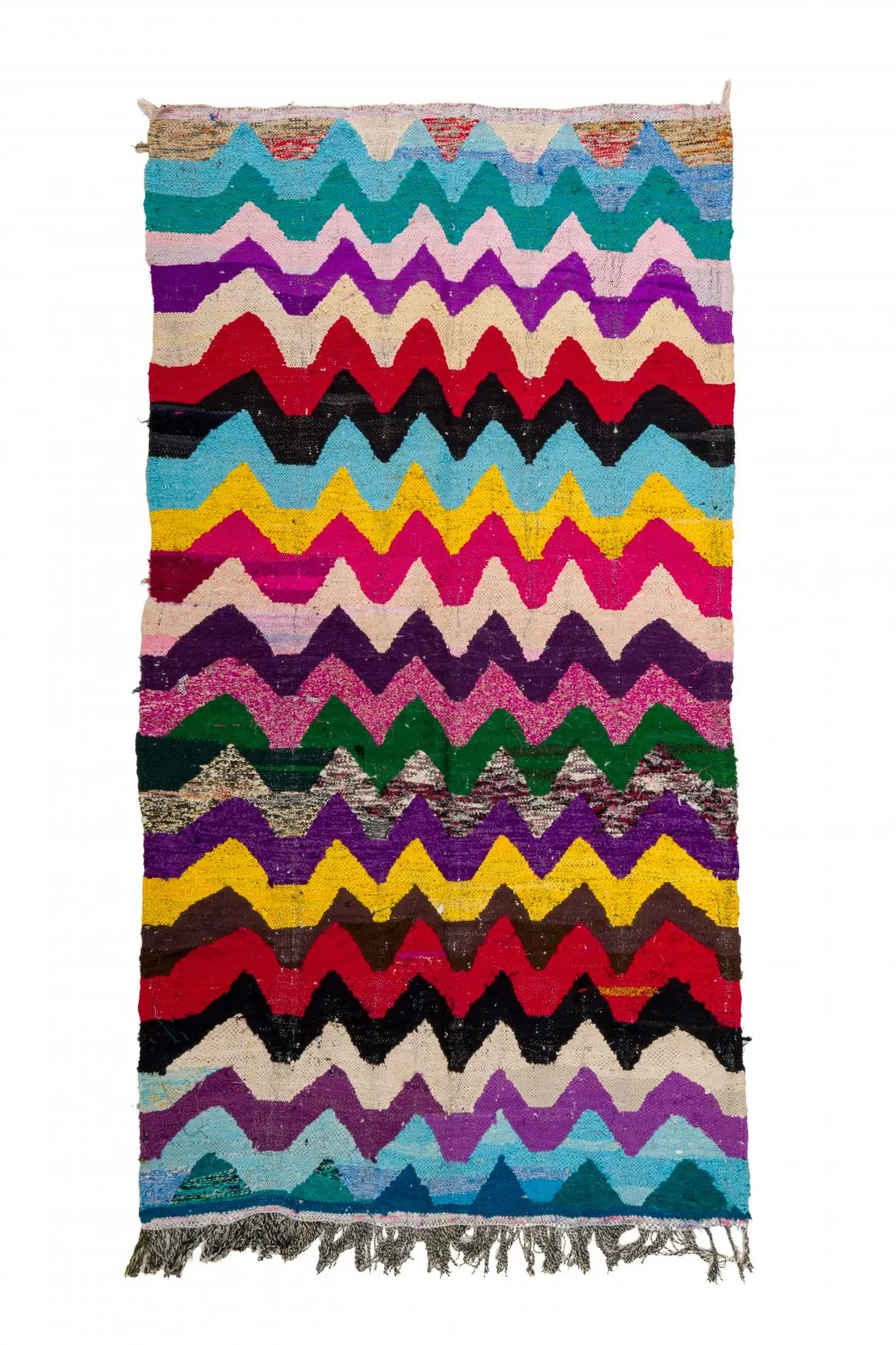 Tappeto Berberi Dal Marocco Boucherouite 125 x 235 cm