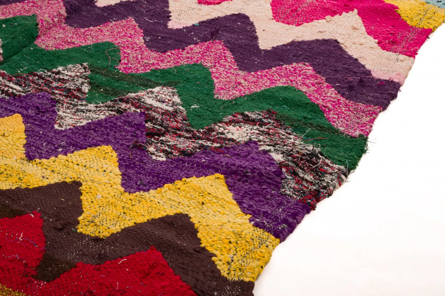 Tappeto Berberi Dal Marocco Boucherouite 125 x 235 cm