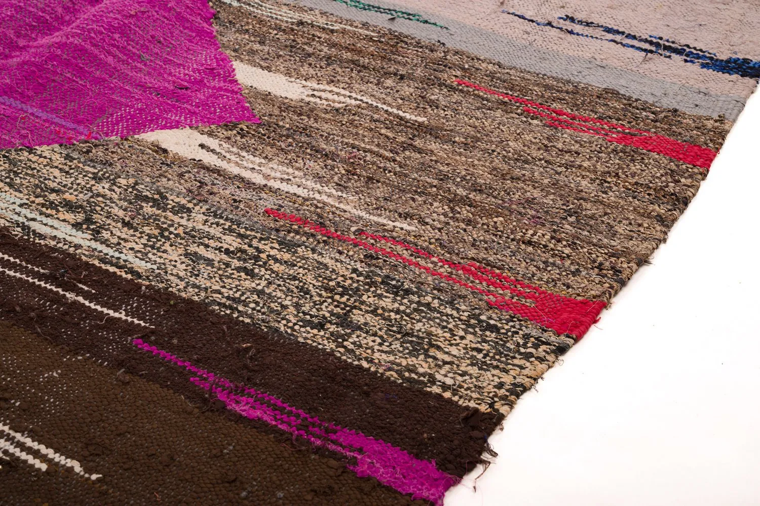 Tappeto Berberi Dal Marocco Boucherouite 130 x 275 cm