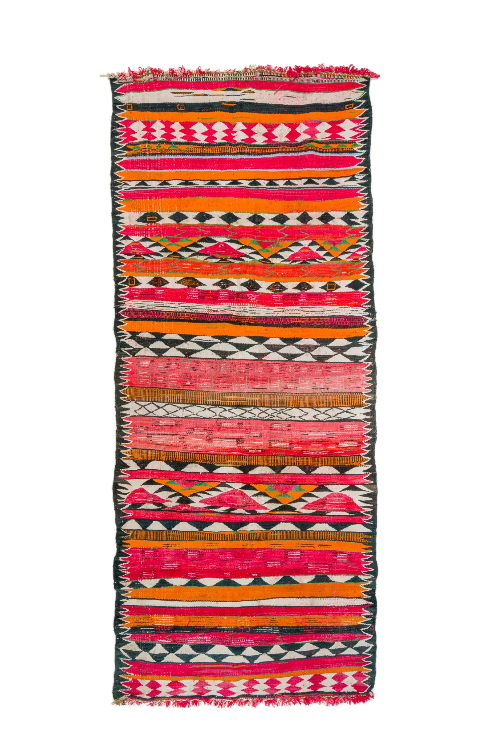 Tappeto Berberi Dal Marocco Boucherouite 150 x 365 cm