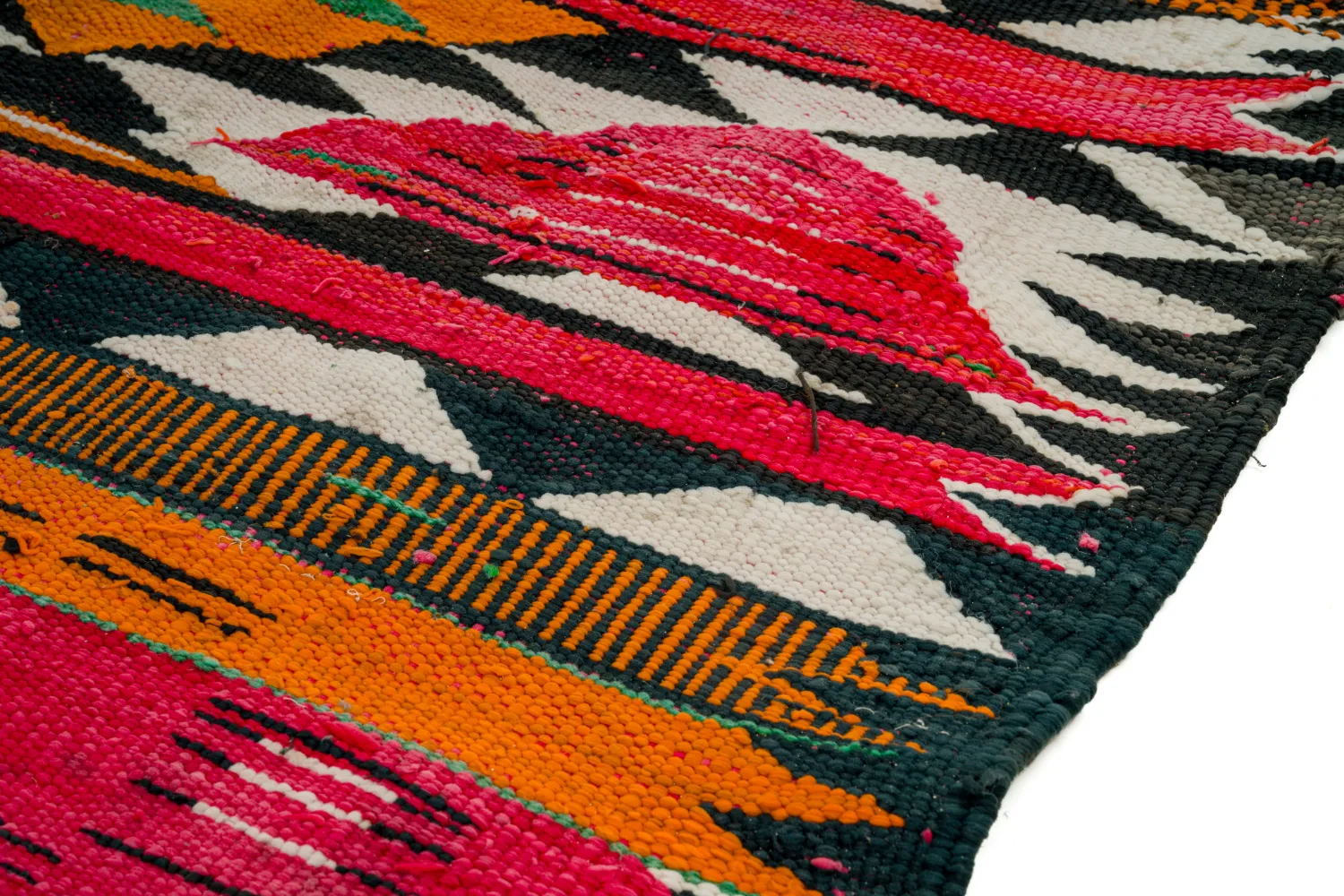 Tappeto Berberi Dal Marocco Boucherouite 150 x 365 cm