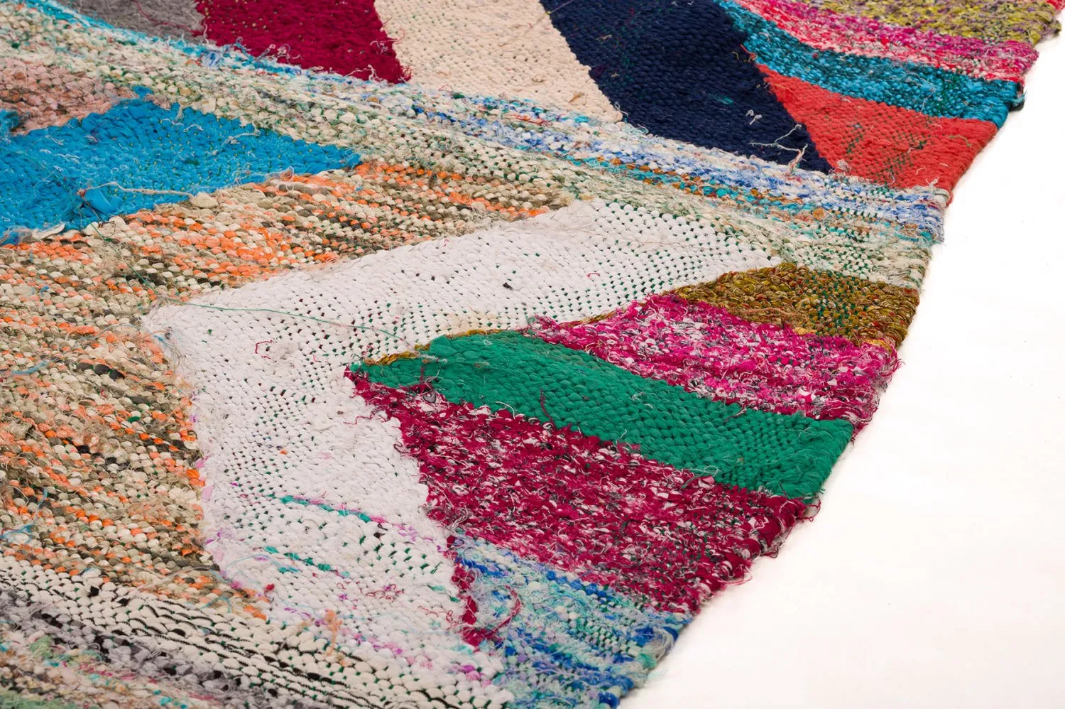 Tappeto Berberi Dal Marocco Boucherouite 130 x 275 cm