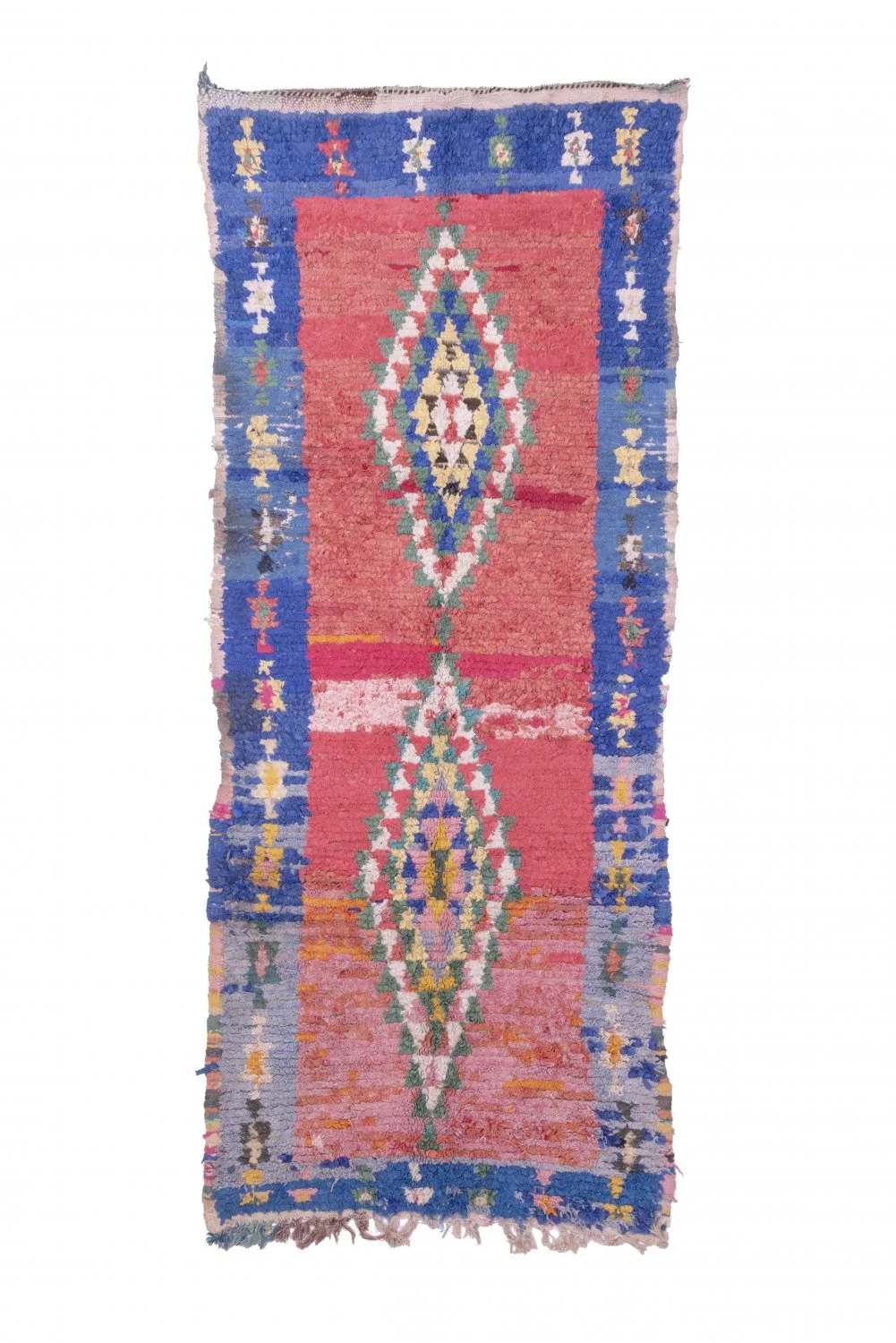 Tappeto Berberi Dal Marocco Boucherouite 260 x 105 cm