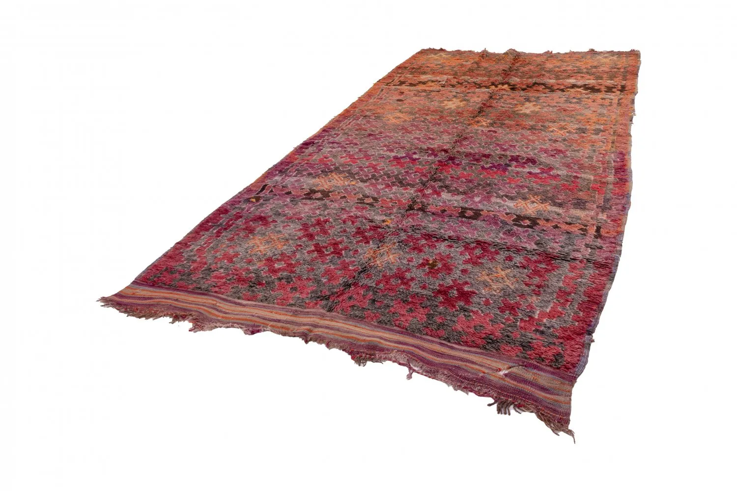 Tappeto Kilim In Stile Berbero Del Marocco Azilal 345 x 195 cm