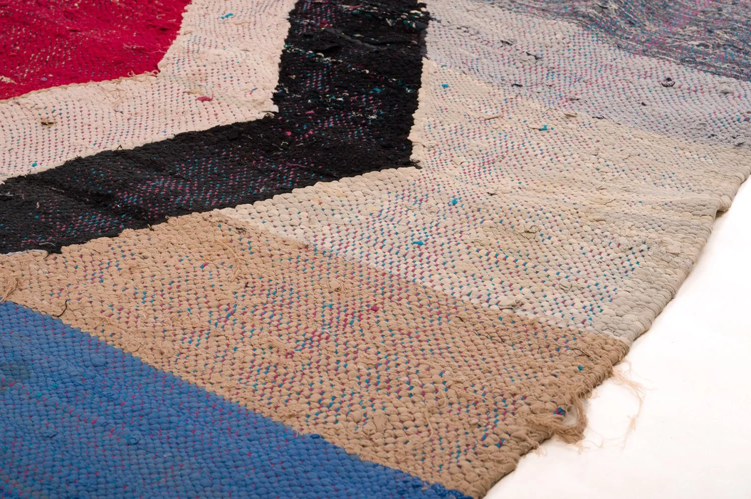Tappeto Berberi Dal Marocco Boucherouite 145 x 265 cm