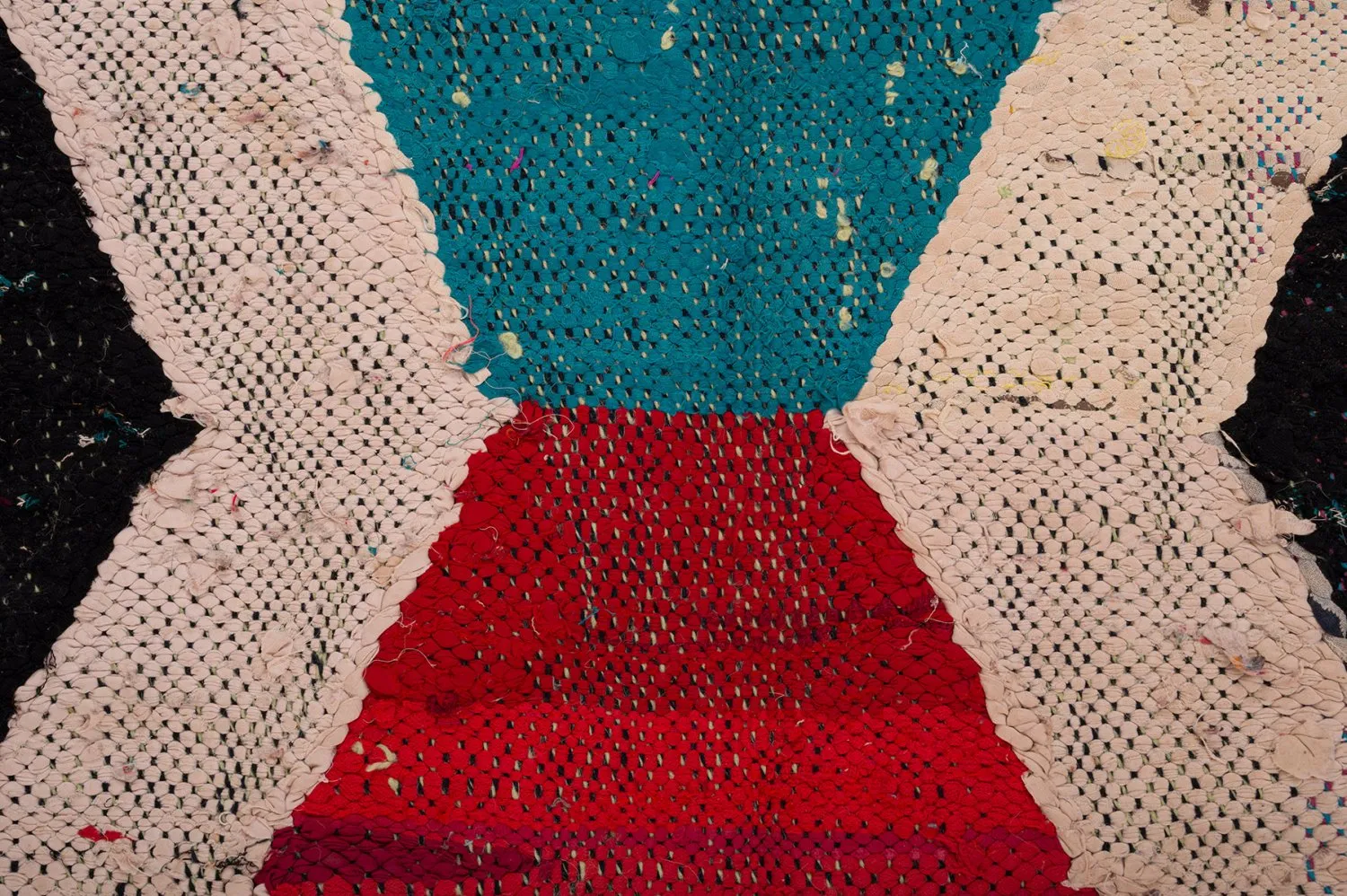 Tappeto Berberi Dal Marocco Boucherouite 145 x 265 cm