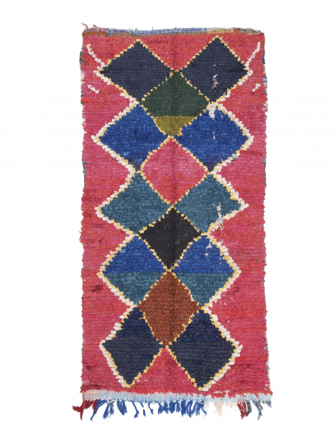 Tappeto Berberi Dal Marocco Boucherouite 250 x 120 cm