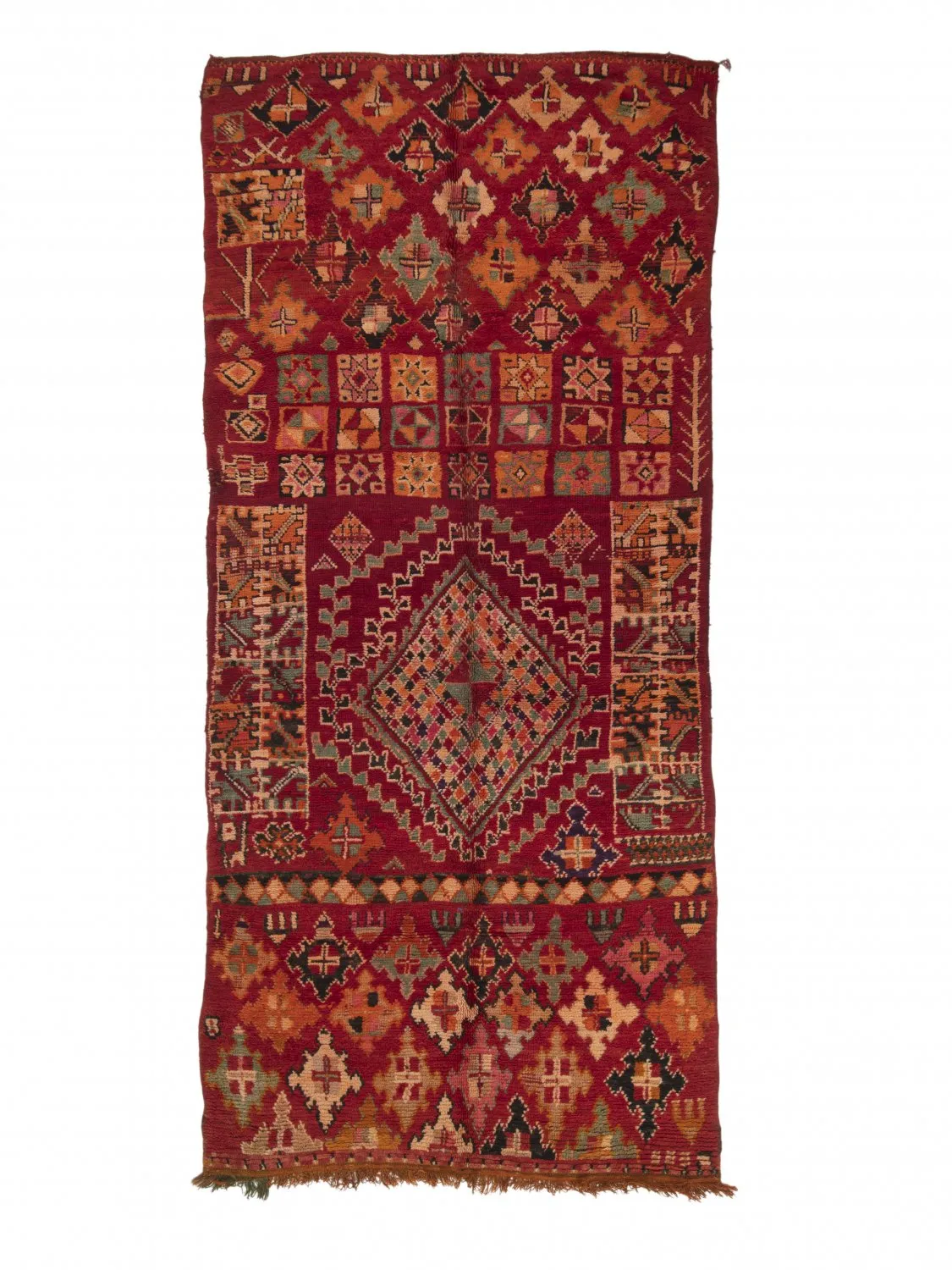 Tappeto Kilim In Stile Berbero Del Marocco Azilal Special Edition 360 x 160 cm