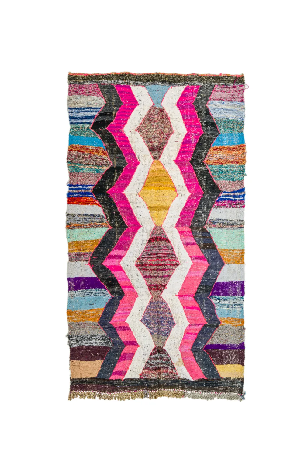 Tappeto Berberi Dal Marocco Boucherouite 150 x 255 cm