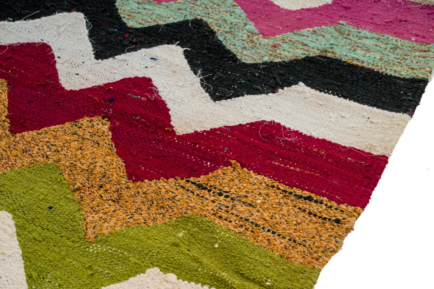 Tappeto Berberi Dal Marocco Boucherouite 120 x 235 cm