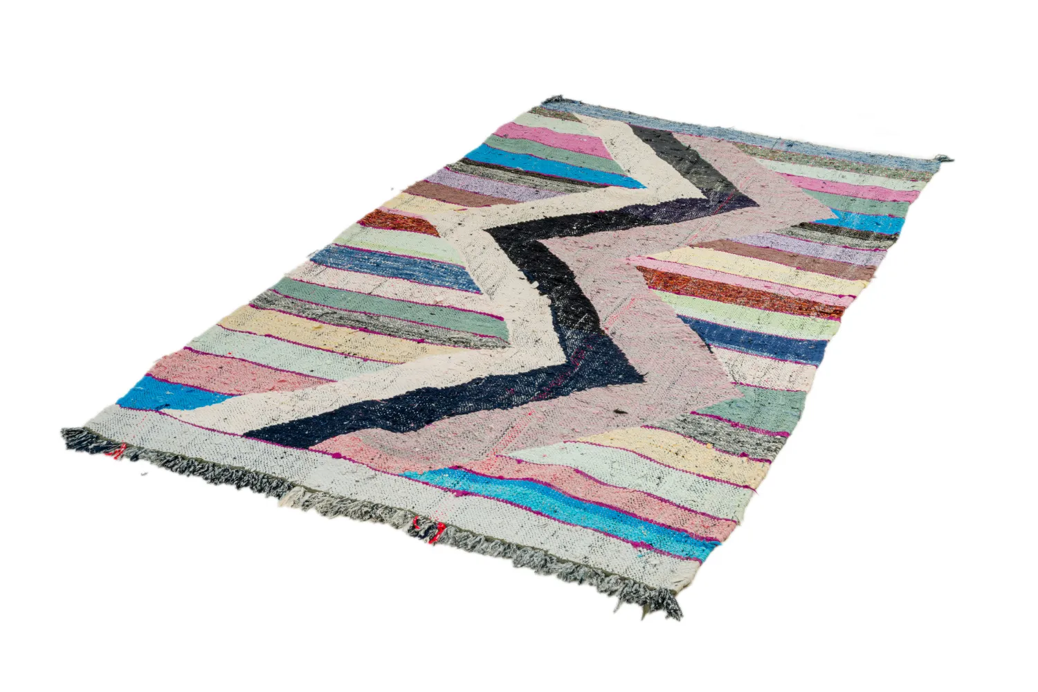 Tappeto Berberi Dal Marocco Boucherouite 130 x 230 cm