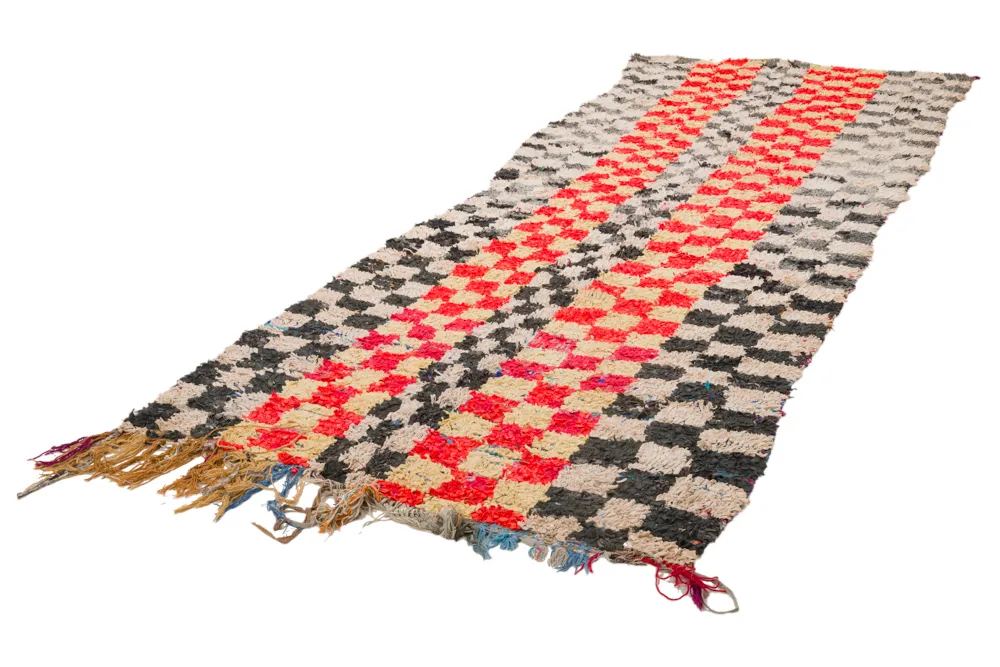 Tappeto Berberi Dal Marocco Boucherouite 360 x 125 cm