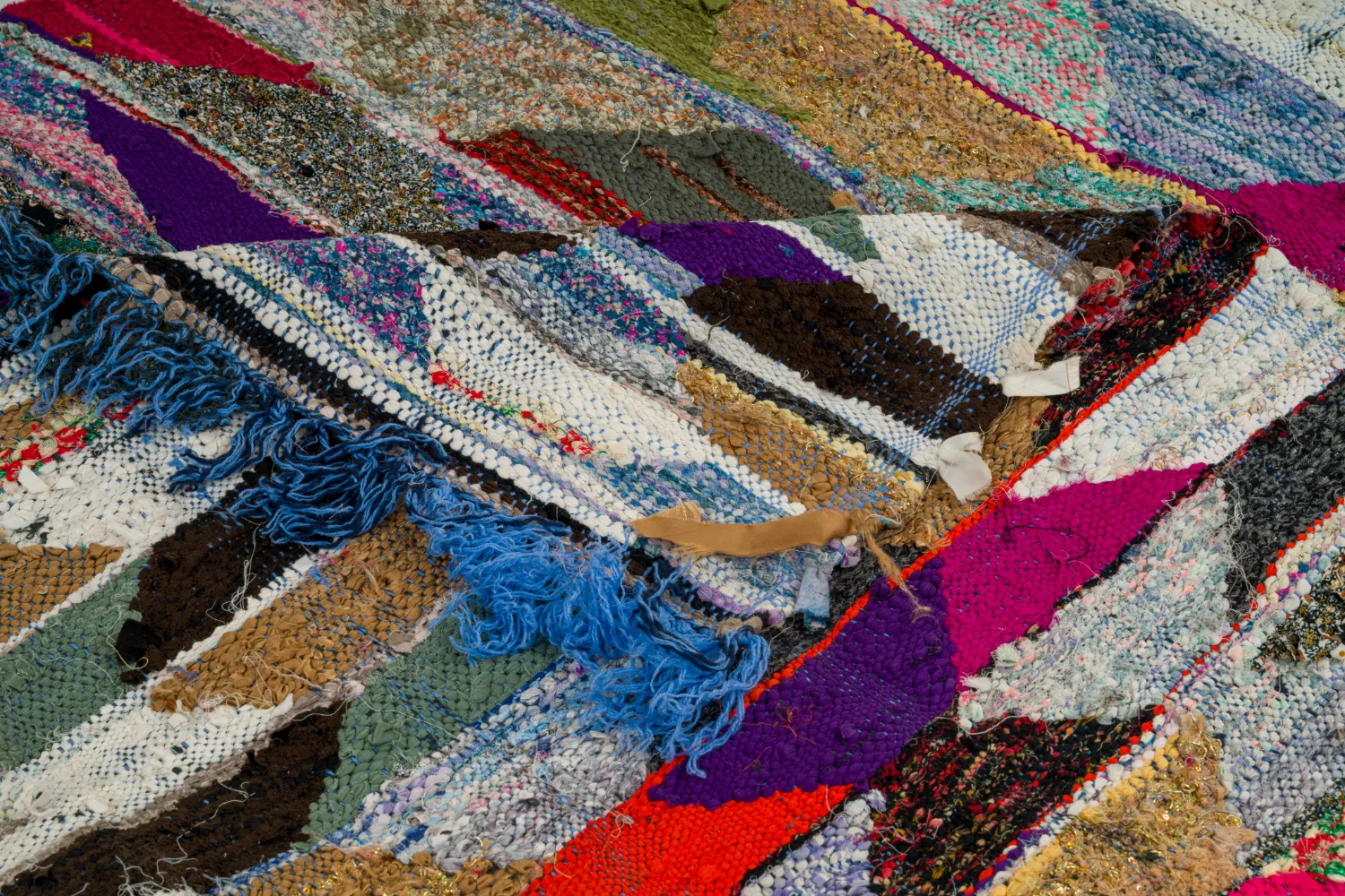 Tappeto Berberi Dal Marocco Boucherouite 150 x 255 cm