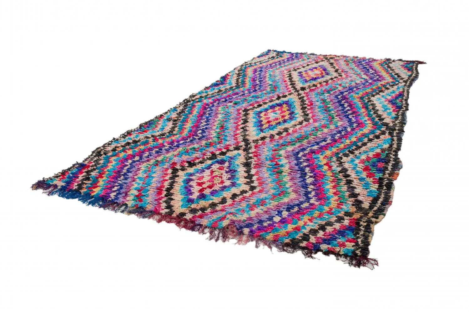 Tappeto Berberi Dal Marocco Boucherouite 305 x 155 cm
