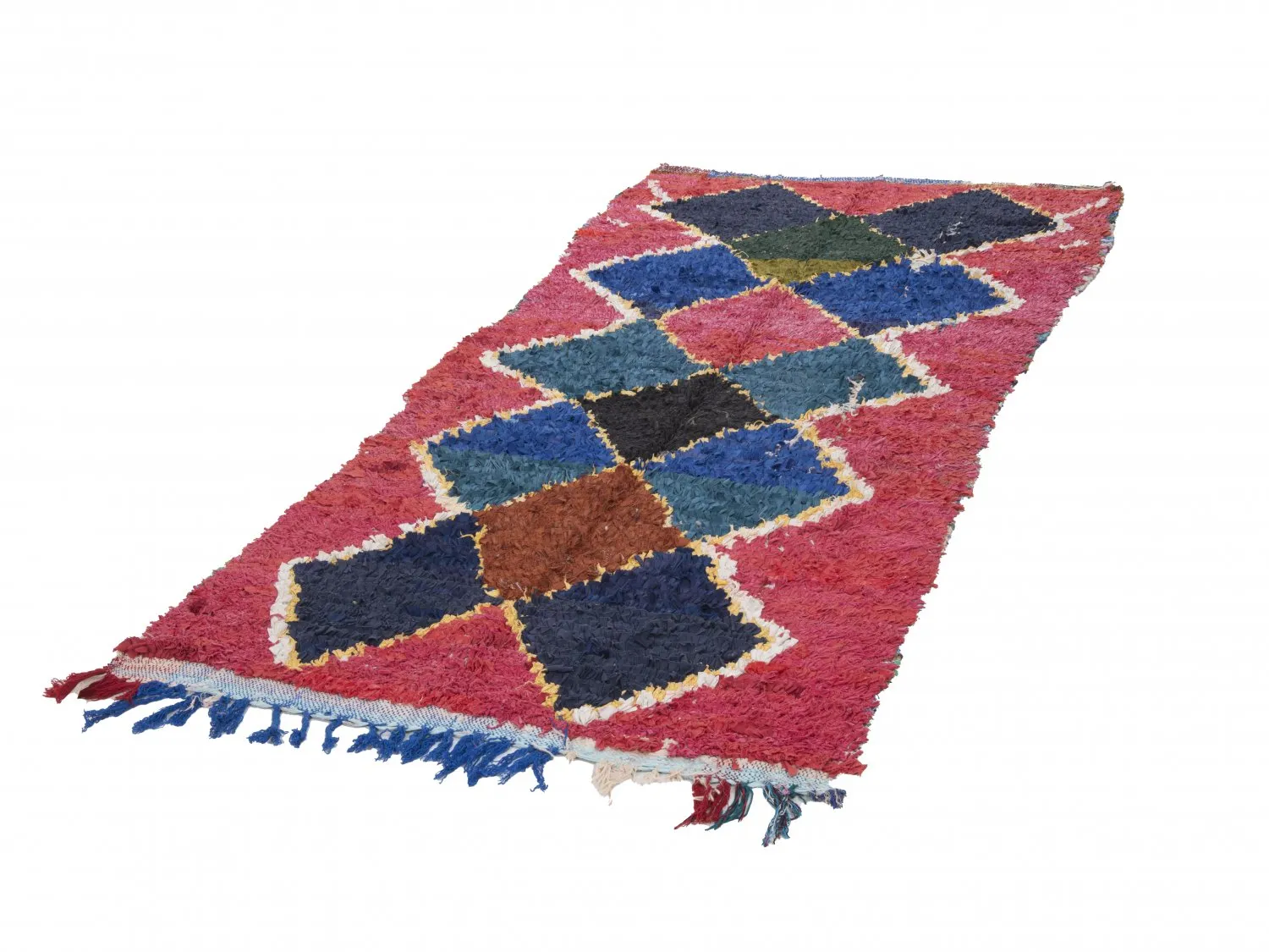Tappeto Berberi Dal Marocco Boucherouite 250 x 120 cm