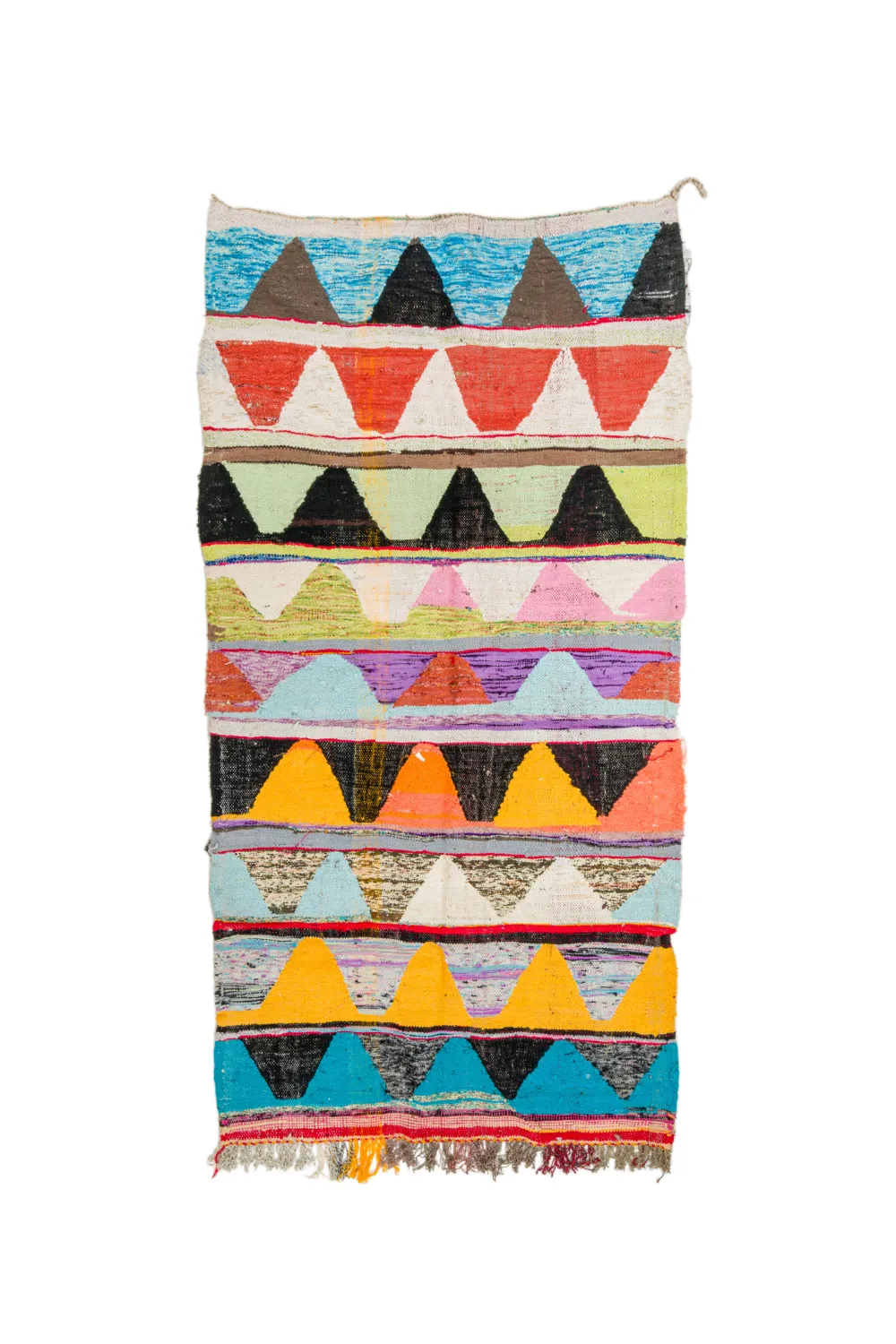 Tappeto Berberi Dal Marocco Boucherouite 135 x 270 cm