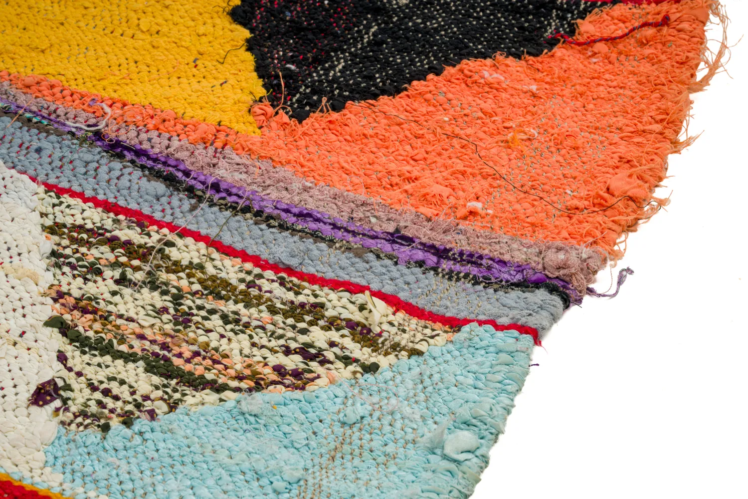 Tappeto Berberi Dal Marocco Boucherouite 135 x 270 cm
