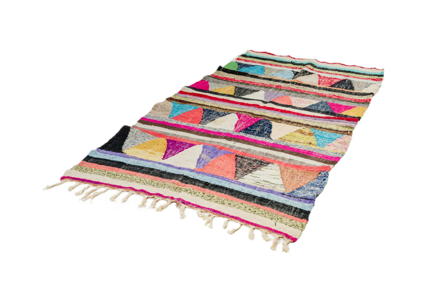 Tappeto Berberi Dal Marocco Boucherouite 145 x 260 cm